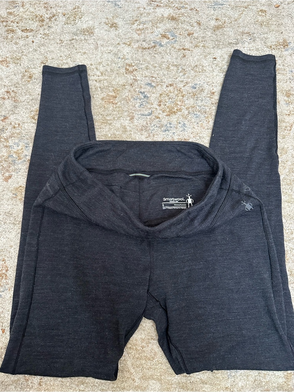 Smartwool Black Merino Wool Leggings for Women